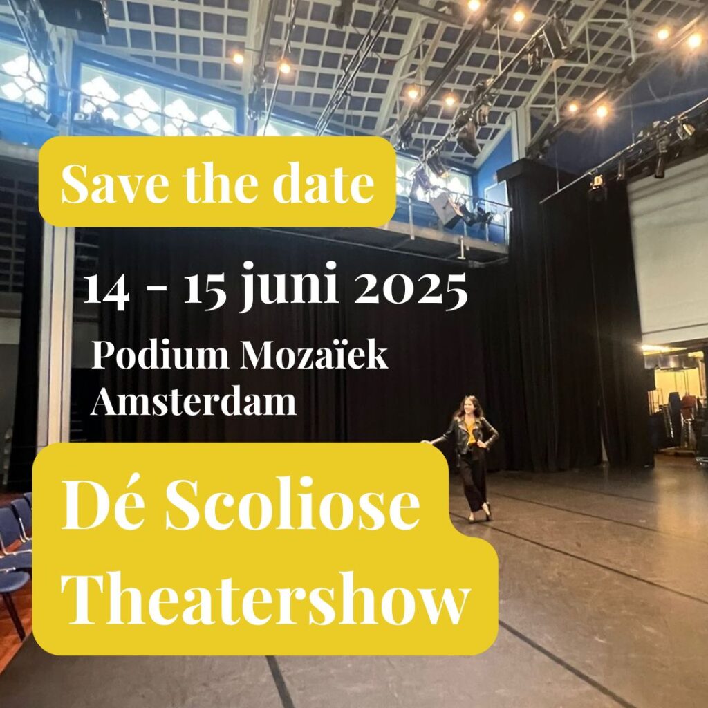 De scoliose theatershow in Podium Mozaïek te Amsterdam