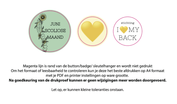 Buttons - Juni Scoliose Maand Pakket - Afbeelding 5